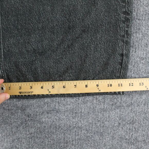 Rag Bone Pants Women 32 Miramar Sofie Wide Leg Cropped Black Sweatpant Jean Chic - Picture 16 of 16